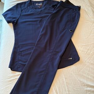 Grey's Anatomy Navy Blue Scrub Set